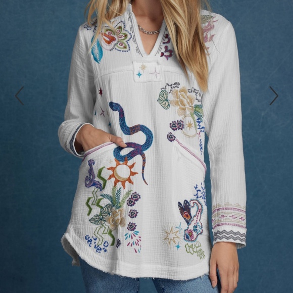 Johnny Was Tops - Johnny Was LEYVA TUNIC 3X